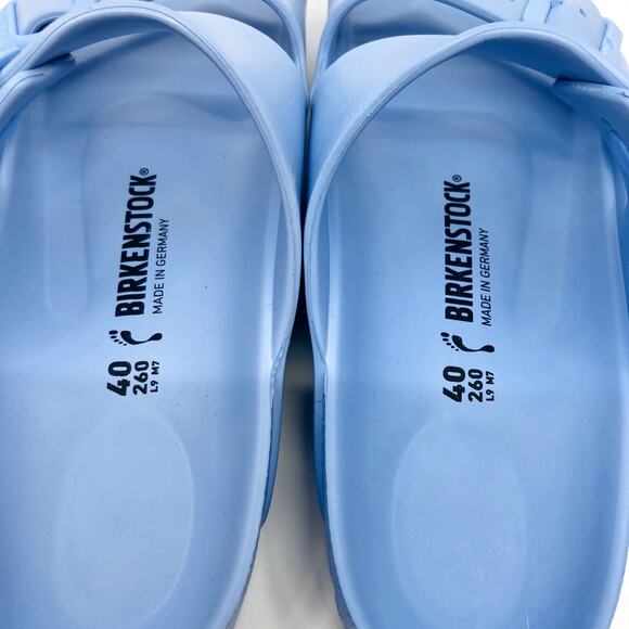 Birkenstock Arizona EVA Sandals Size 40 Womens 9 Narrow Fit Dusty Blue Slides - Picture 6 of 10